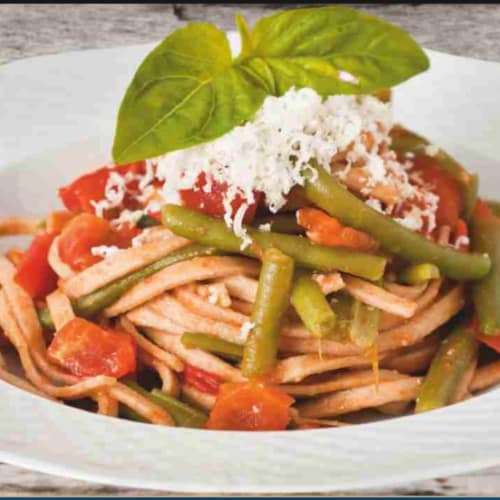 Pasta con judías verdes