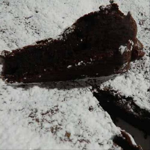 Pastel de chocolate fondant sin harina