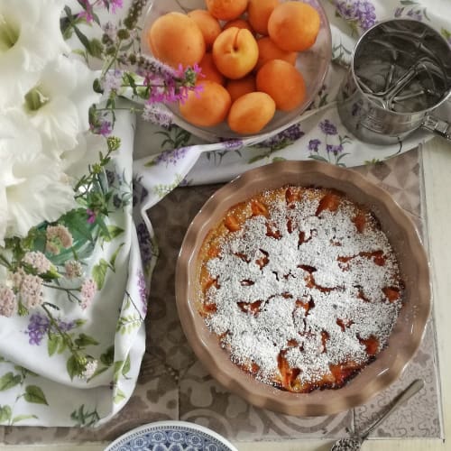 Clafoutis de albaricoque Sin leche y huevos Clafoutis de albaricoque Sin leche y huevos