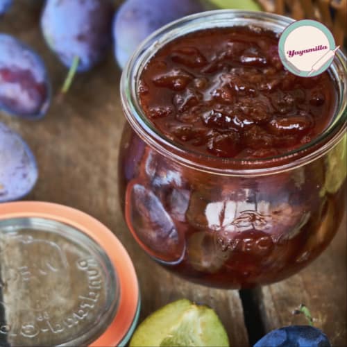 Baked plum jam