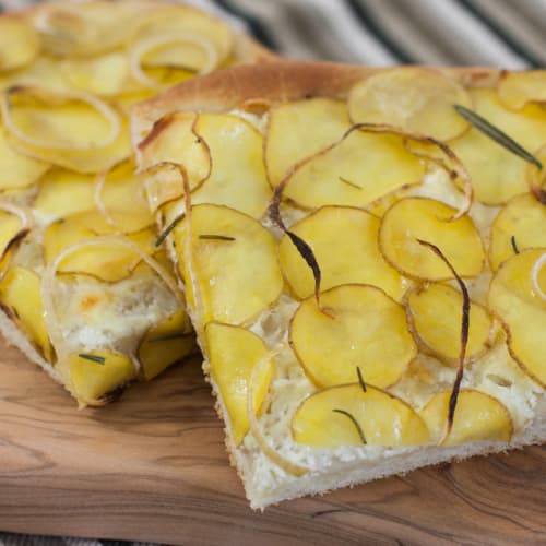 Focaccia patate e formaggio!