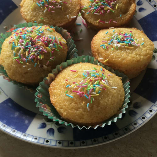 Muffin con corazón de chocolate