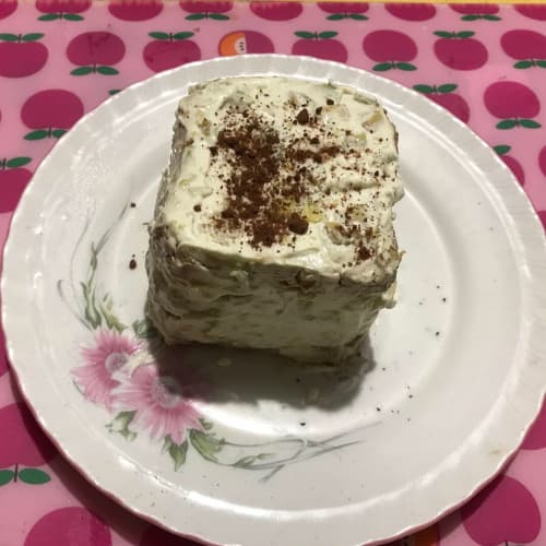 Fit tiramisu with avocado