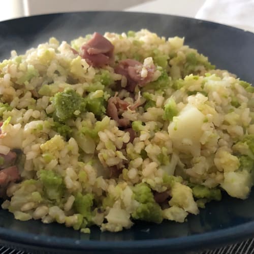 Arroz con proteínas