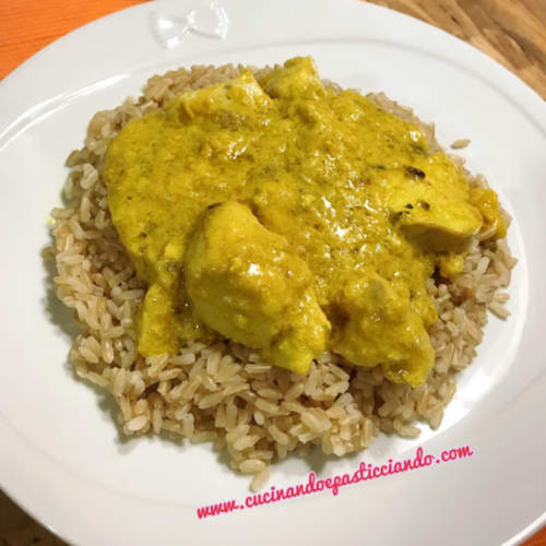 Arroz Integral Con Pollo Al Curry