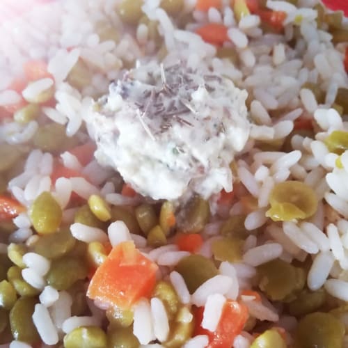 Sopa De Arroz Y Guisantes