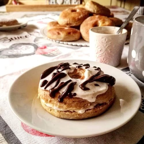 Soft baked donuts without butter and eggs