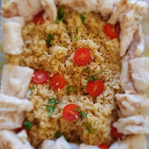 Couscous with cod