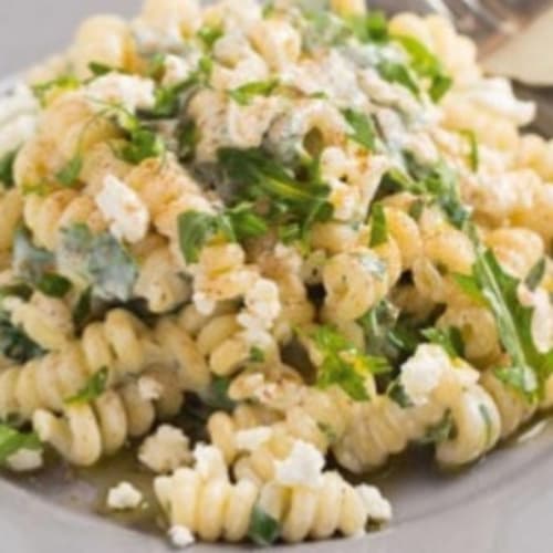 Ricotta and rocket fusilli