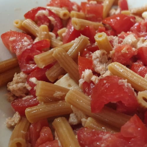 Pasta con harina de garbanzos