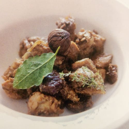 Beer stew with chestnuts