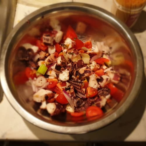 Ensalada ligera de pulpo