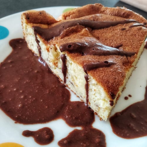 Tarta de patata dulce y ligera