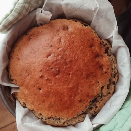 Coconut yogurt and dark chocolate cake