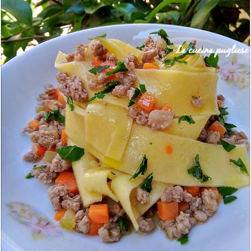 Pappardelle Al Ragu' In Bianco