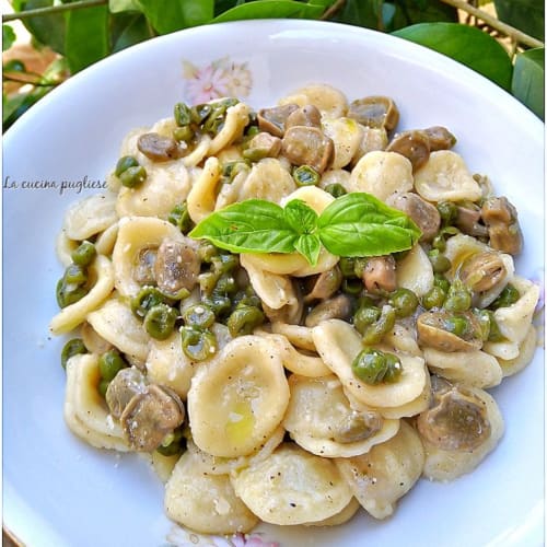 Orecchiette Con Habas Y Guisantes