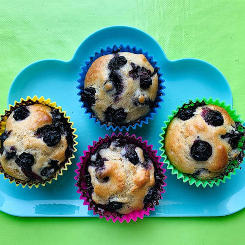 Vegan blueberry muffins