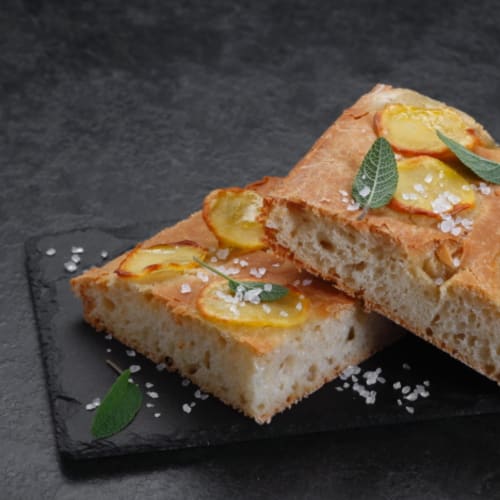 focaccia de papa y salvia