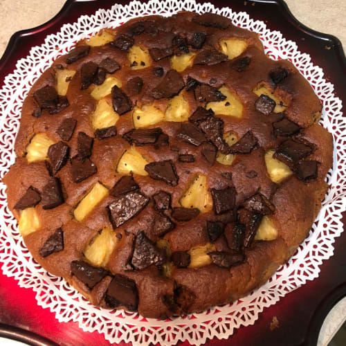 Torta ananas e cacao