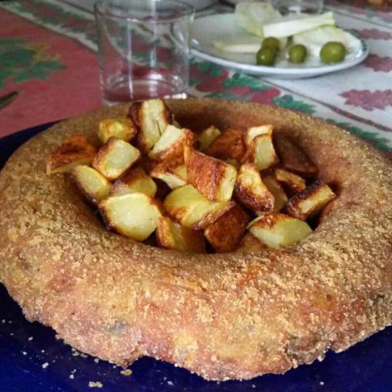 pastel de carne vegetal