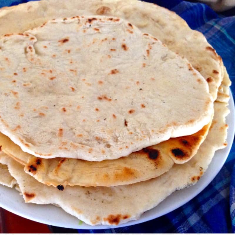 Vegan dough for tortillas