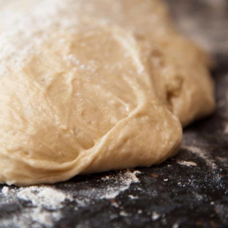 La masa de focaccia rellena