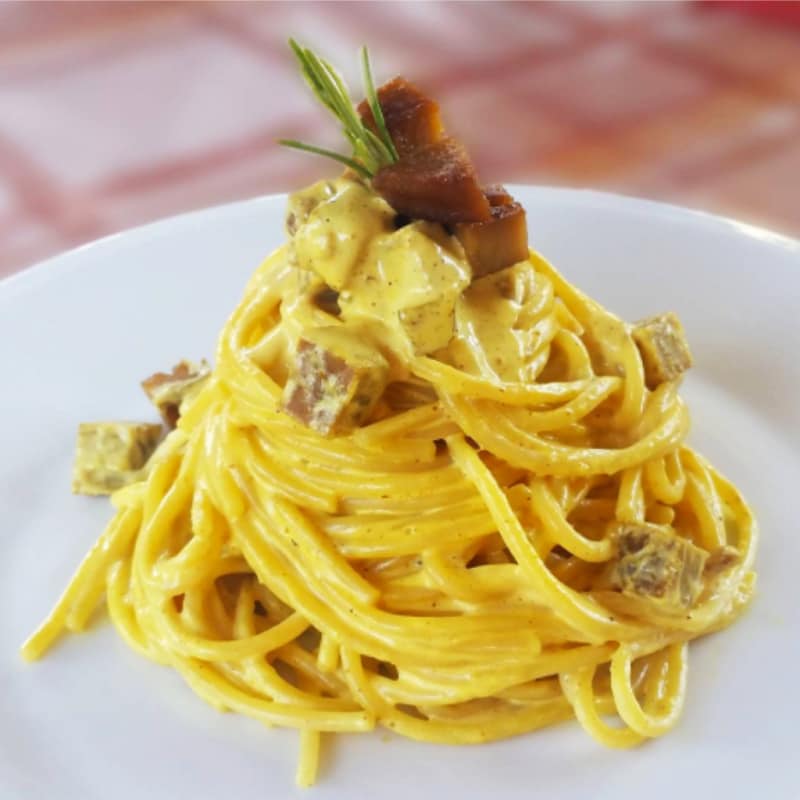 Carbonara vegetariana