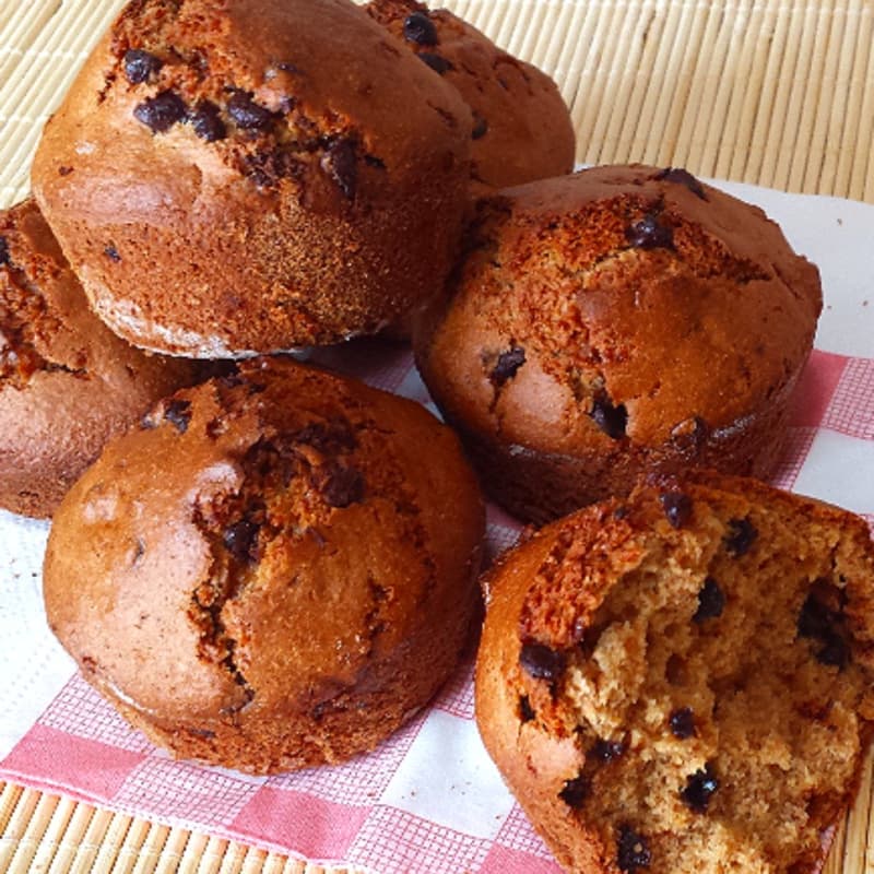 Muffin integrali senza lattosio senza uova