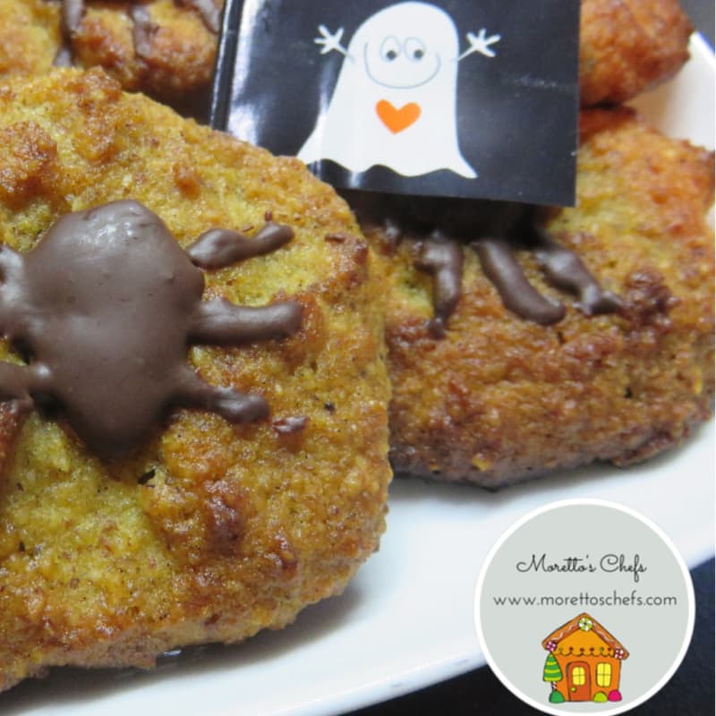 Halloween cookies with almonds