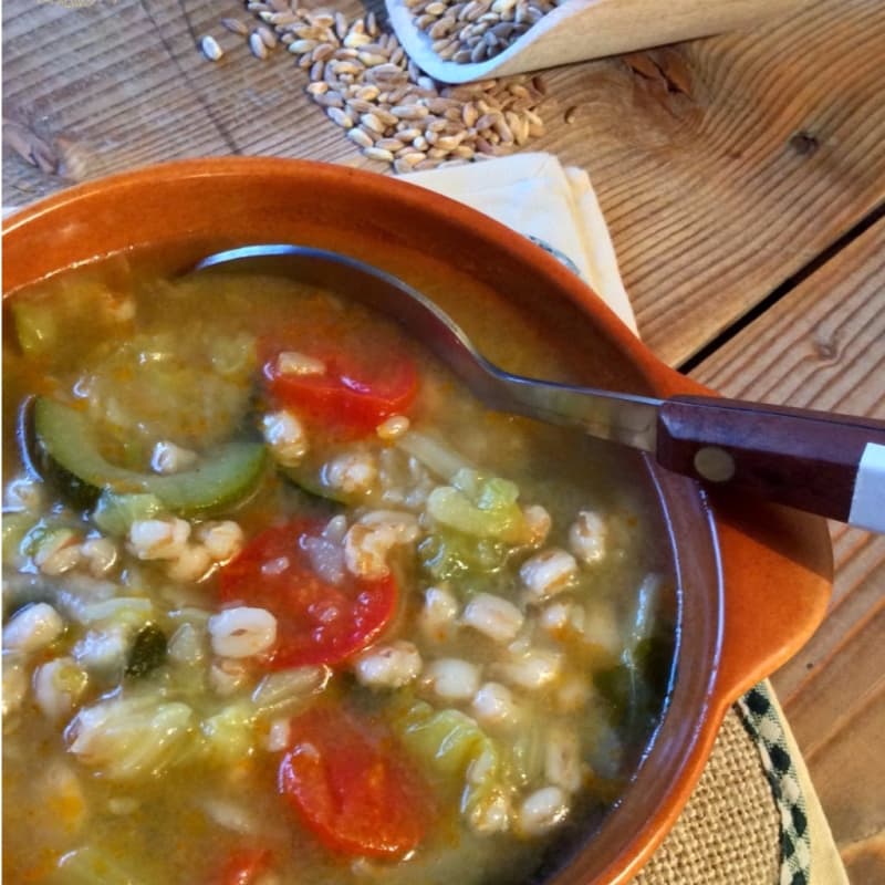 peasant soup with farro