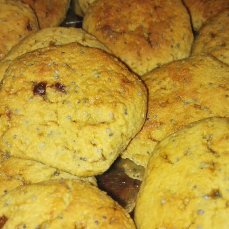 Galletas con gluten vegana limón sin