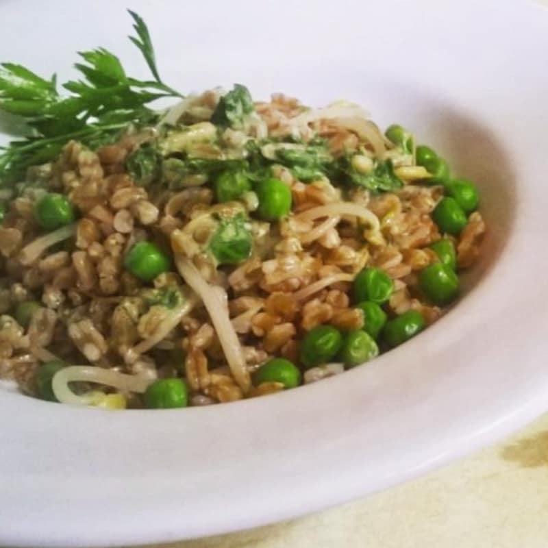 cold farro salad