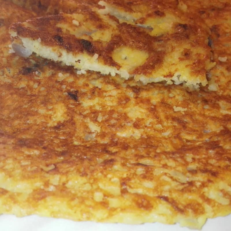 Frittata di riso senza uova