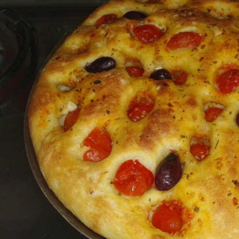 Bari-style focaccia bread