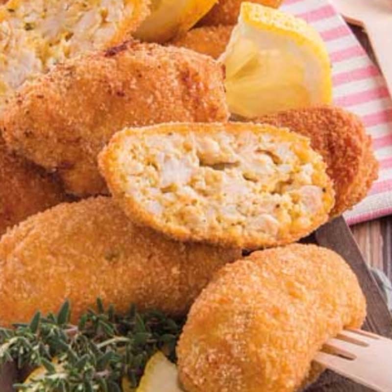 Croquetas de pollo con hierbas