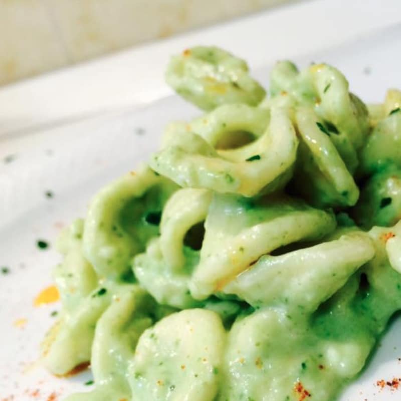 Orecchiette con crema de brócoli