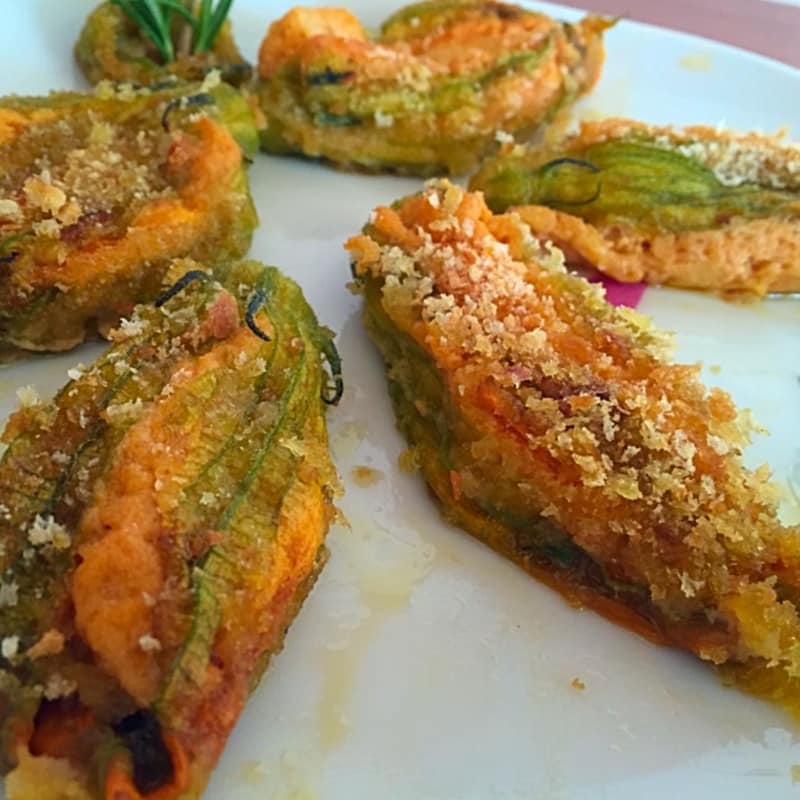 Stuffed Pumpkin Flowers