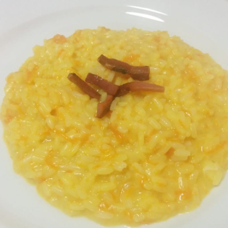 Risotto zucca, tomino e zafferano