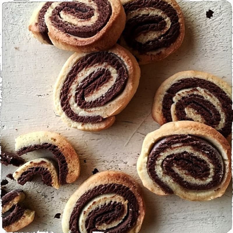 Whirlpools short pastry cocoa