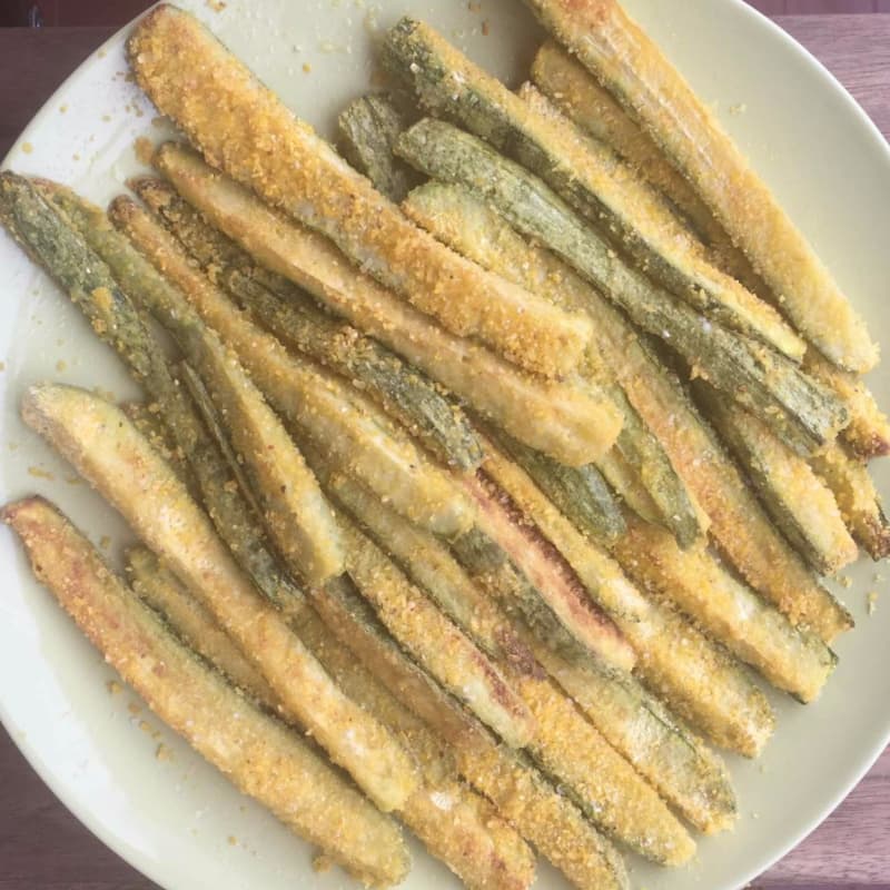 Zucchine impanate al forno