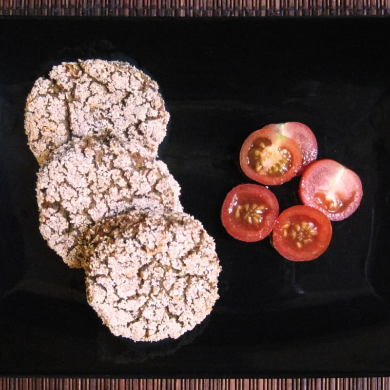 Polpette di melanzane farro e lenticchie