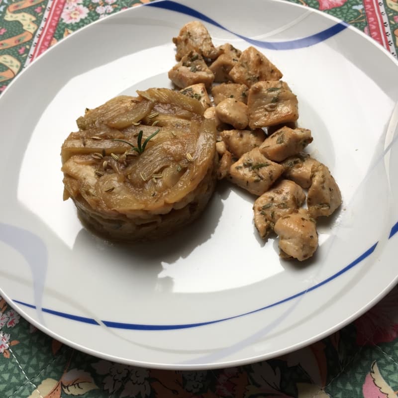 Dadolata di pollo al rosmarino