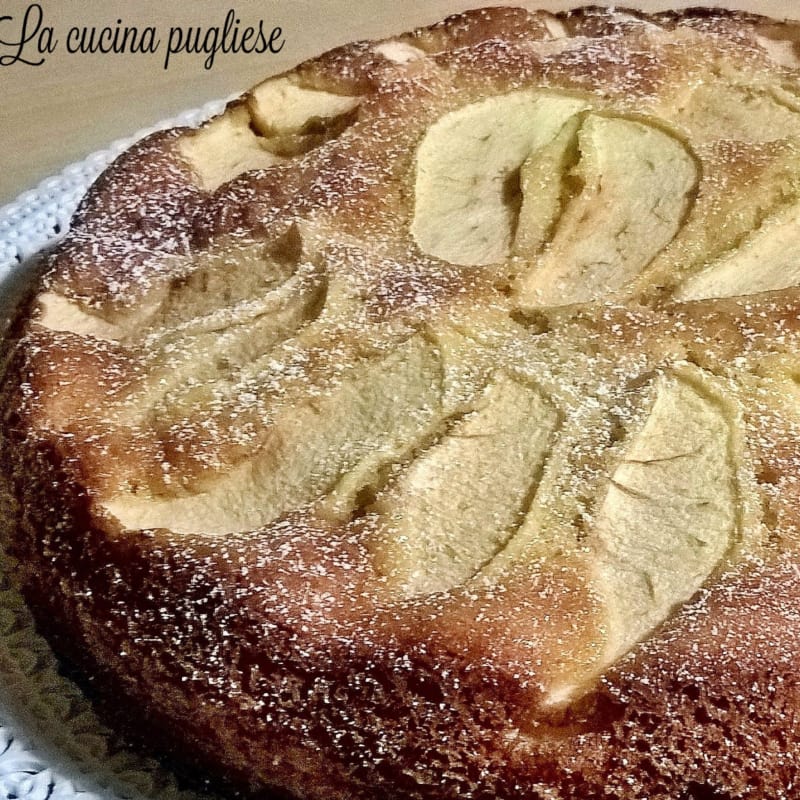 Tarta de manzana con trocitos de chocolate