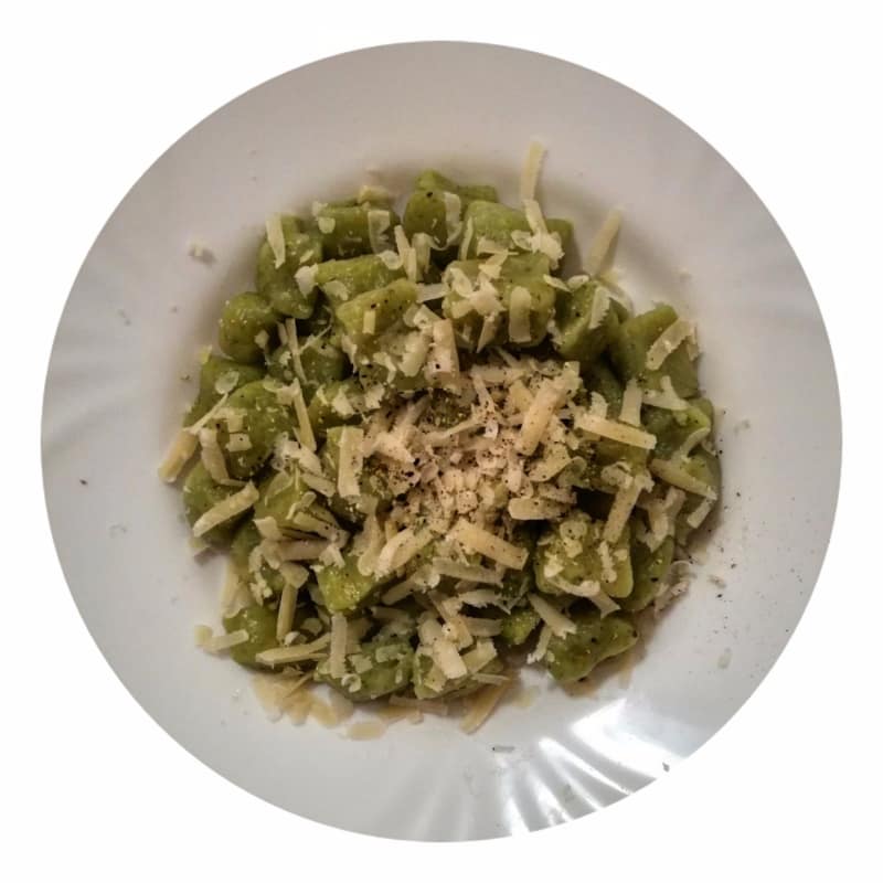 broccoli with cheese and pepper Gnocchi