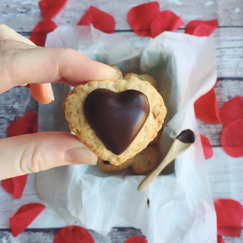 Galletas de vainilla y chocolate vegana