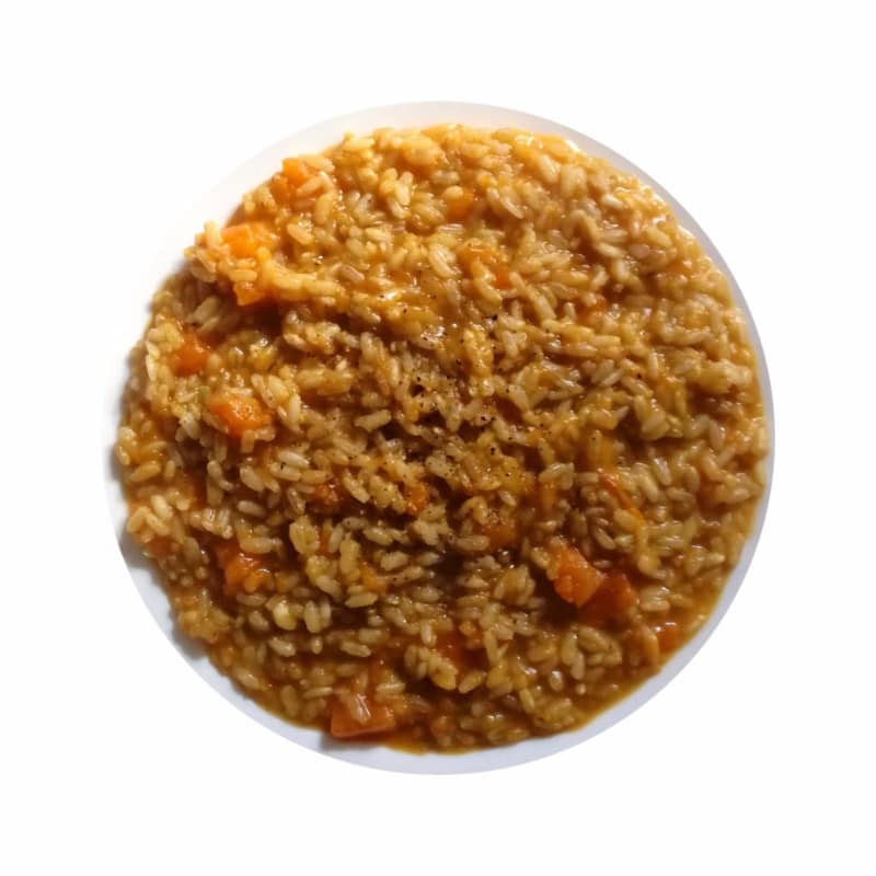 Arroz integral con calabaza