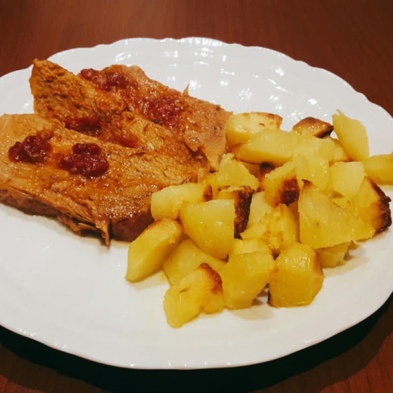 carne asada con patatas