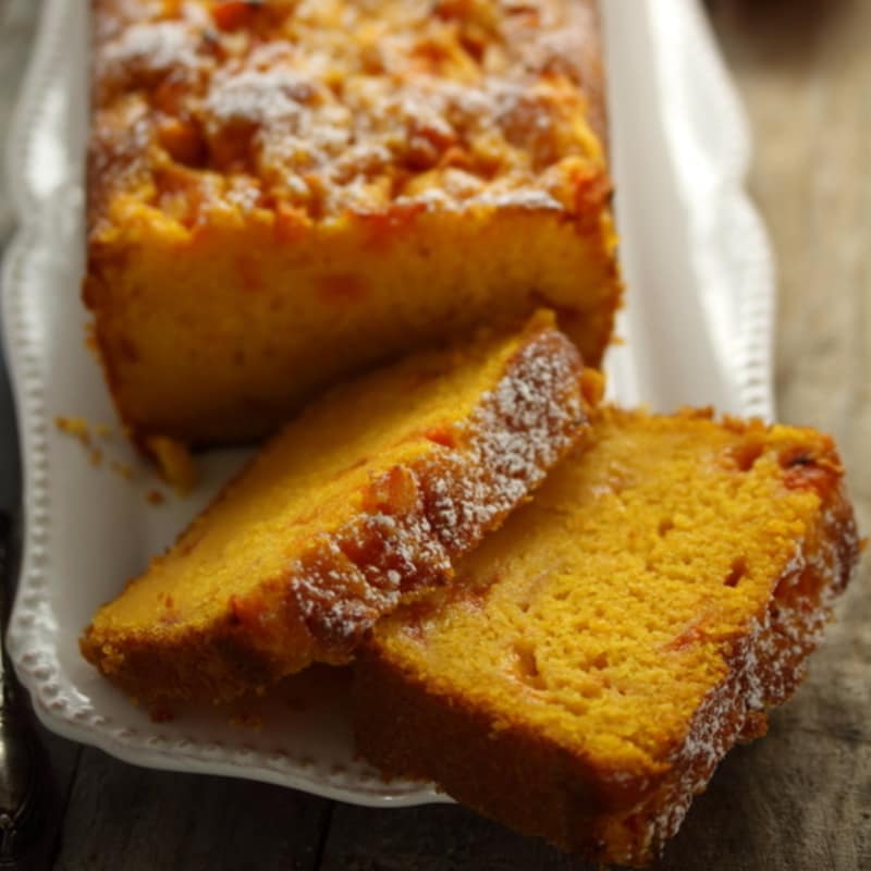 Torta de zanahorias y albaricoques