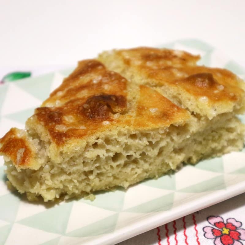 Focaccia masa de patata sin