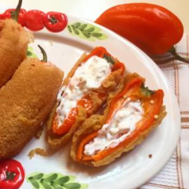 Sweet peppers stuffed